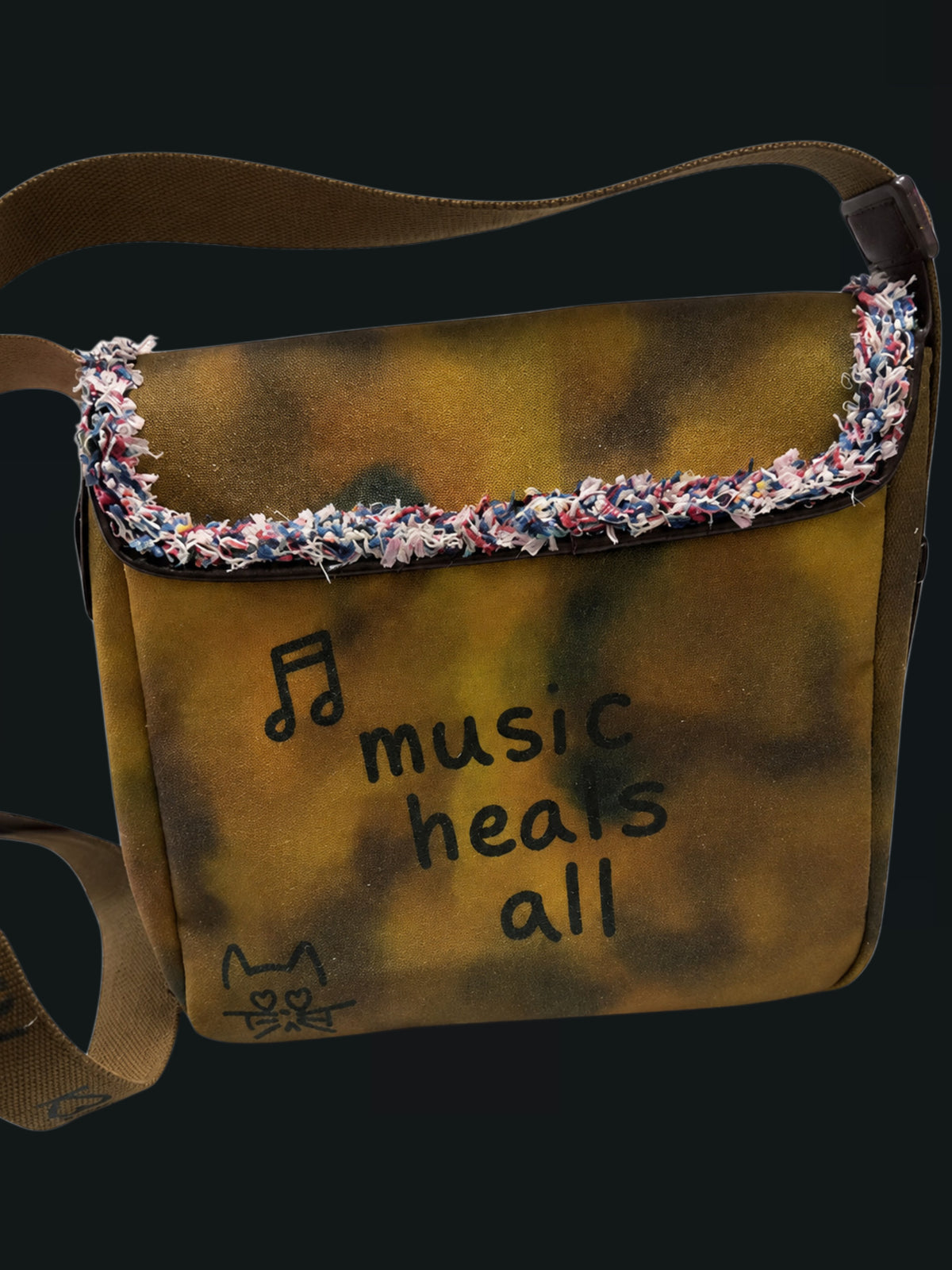 Down 2 Earth “Music Heals All” Messenger Bag