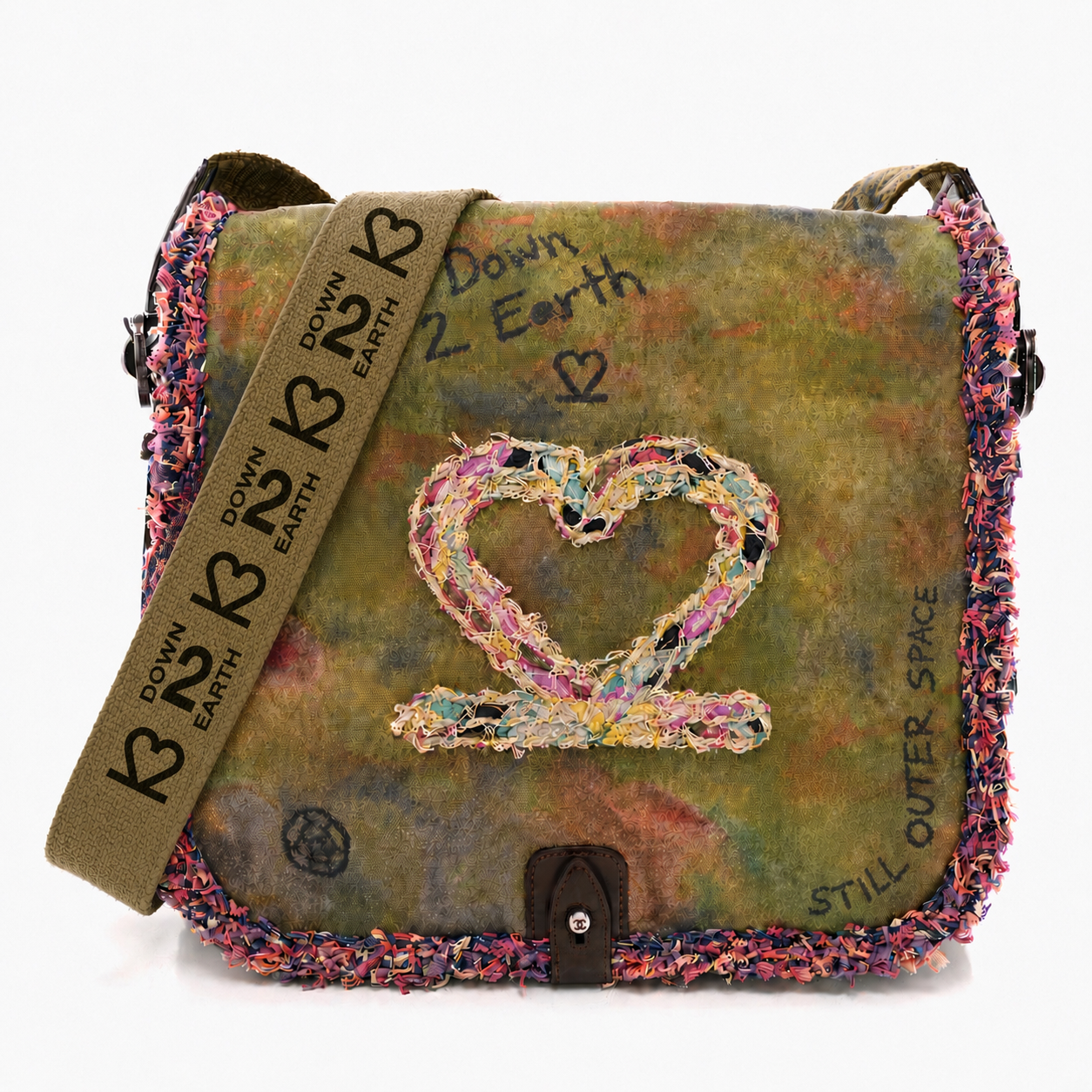 Down 2 Earth 'Music Heals All' Messenger Bag