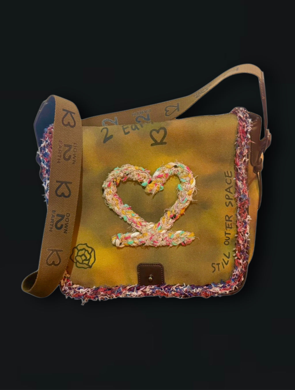 Down 2 Earth “Music Heals All” Messenger Bag