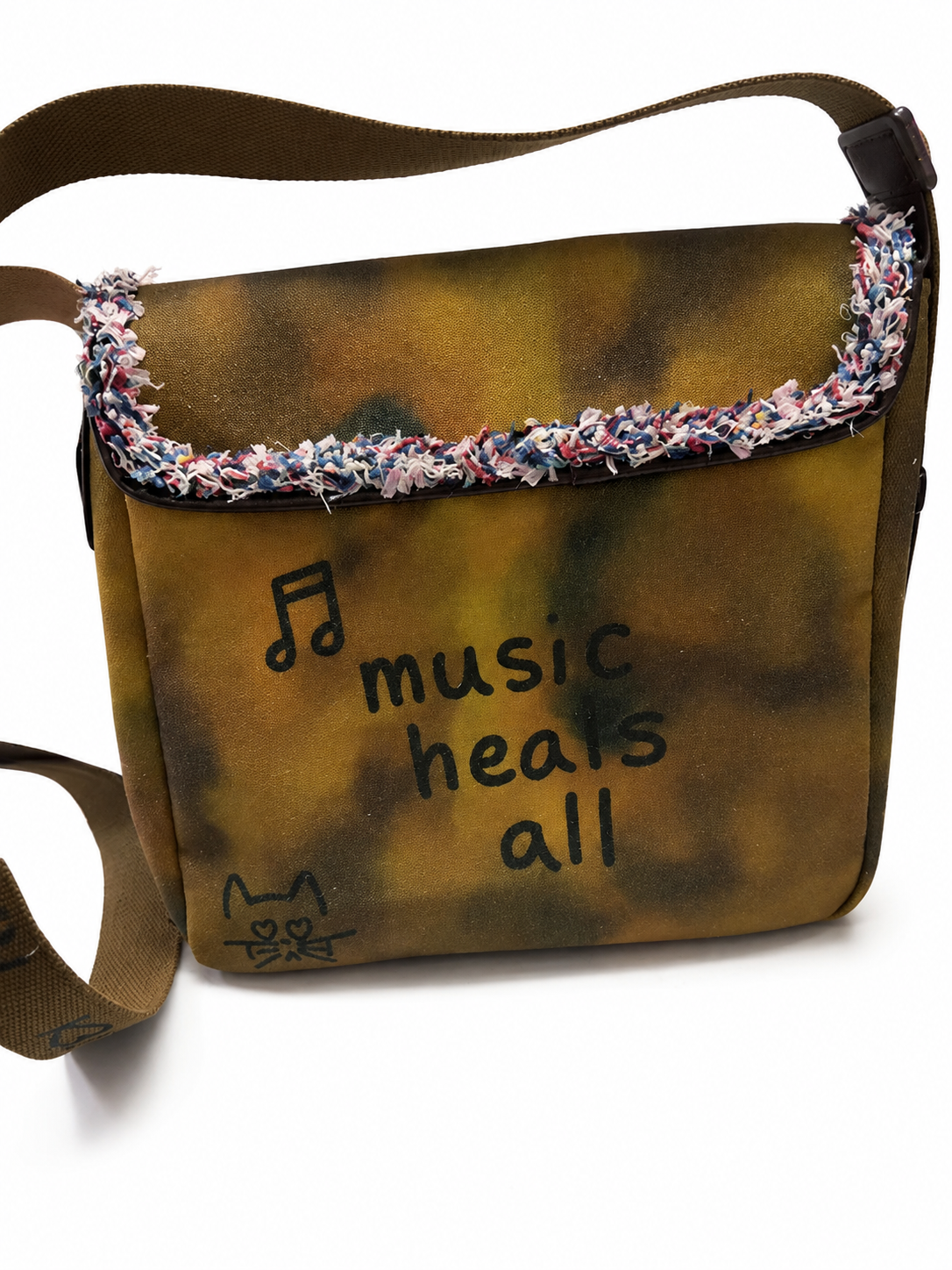 Down 2 Earth 'Music Heals All' Messenger Bag